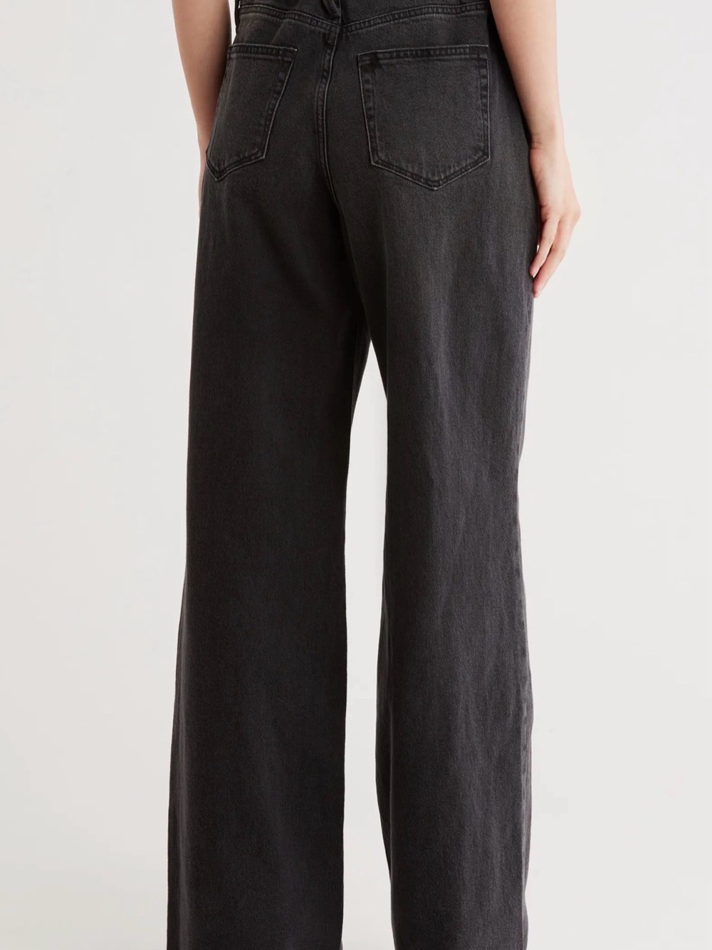 Good American Black Wide-Leg Pull-On jeans - Picture 2 of 7